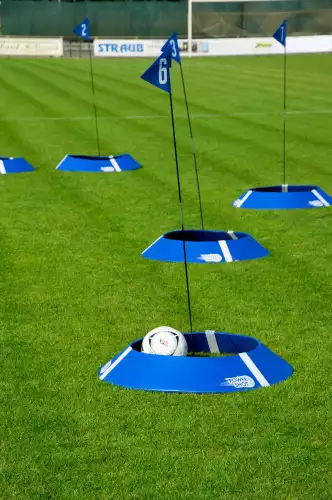Image du produit : Set of 10 FOOT GOLF targets with bases and flags