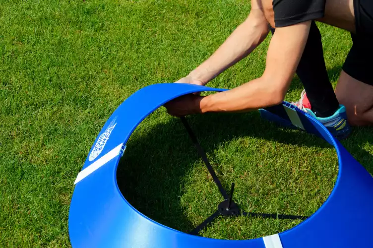 Image du produit : Set of 10 FOOT GOLF targets with bases and flags