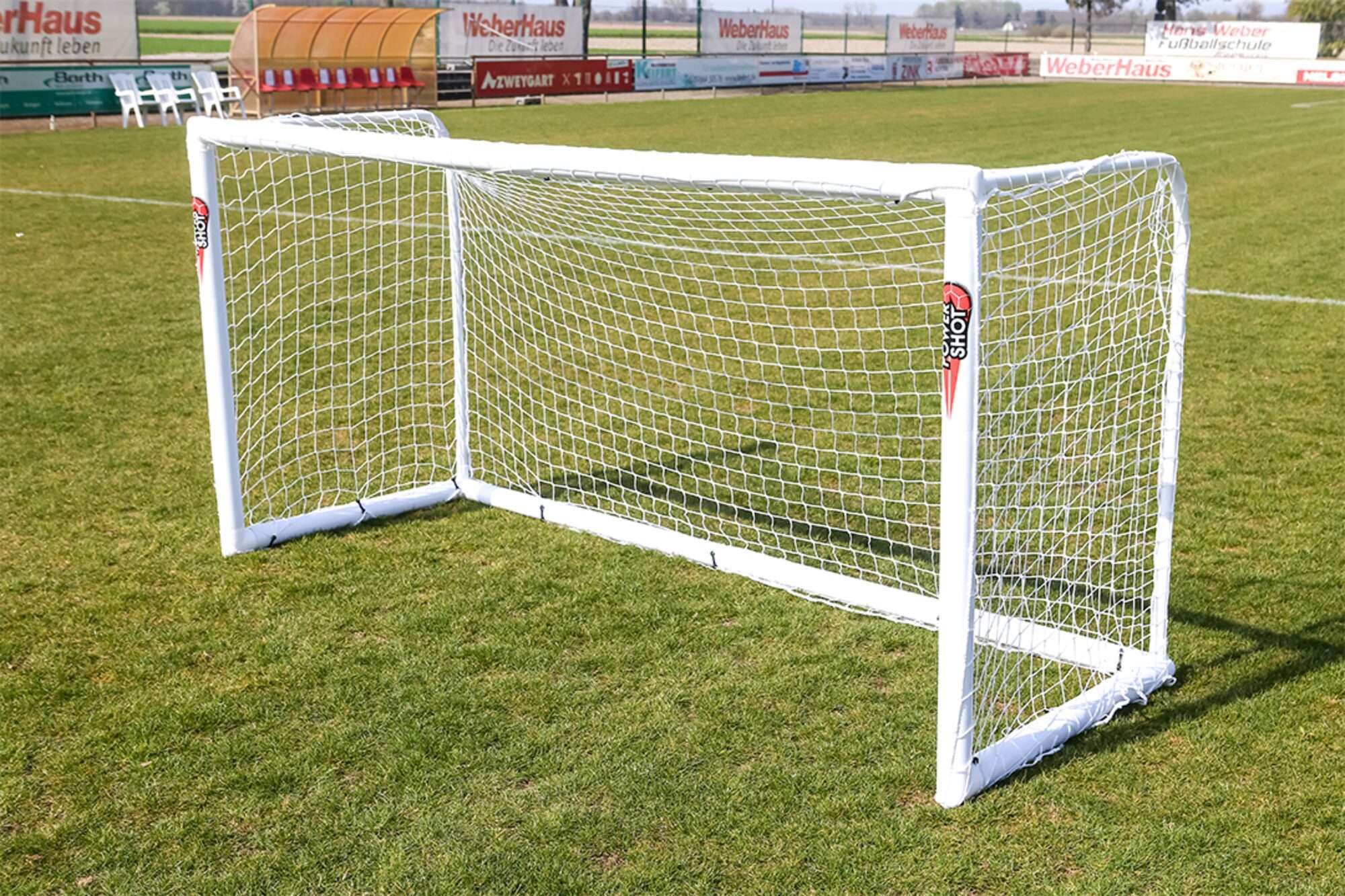 Image du produit : POWERSHOT soccer goal 2.4 x 1.8 m + net, anchors