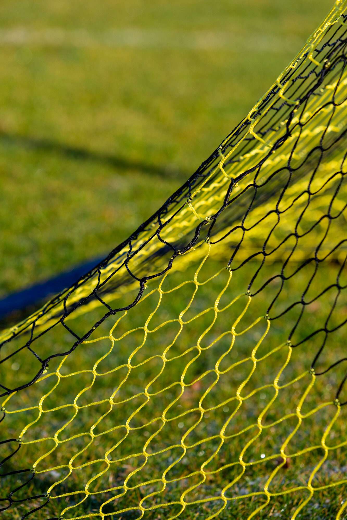 Image du produit : Pair of pop up goals 6' x 4' yellow and black striped