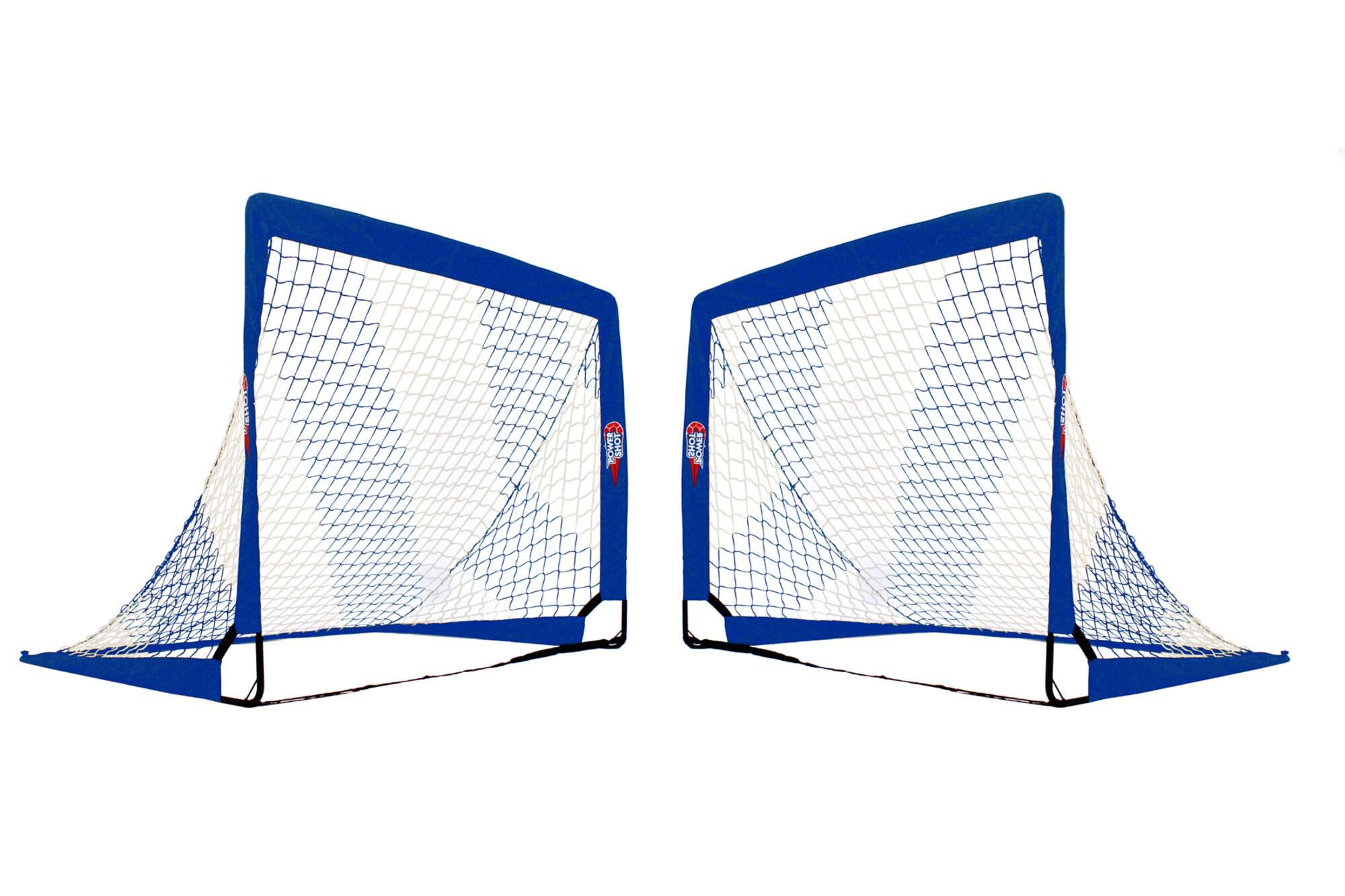 Image du produit : POWERSHOT® 2x Pop Up Goals 1,2x0,9m ( 4' x 3' ) blue/white