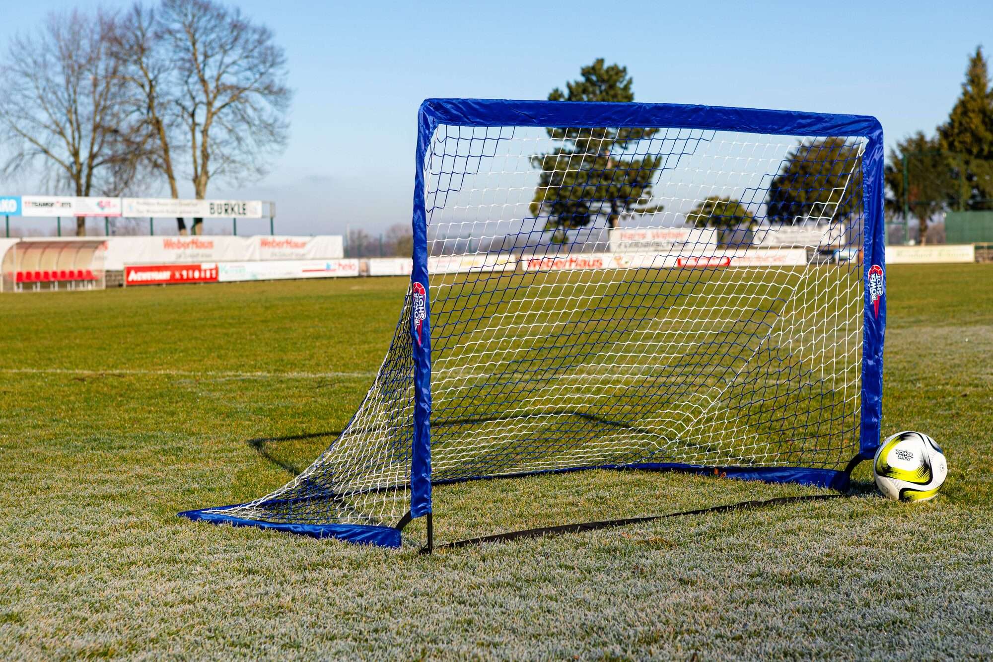 Image du produit : POWERSHOT® 2x Pop Up Goals 1,2x0,9m ( 4' x 3' ) blue/white