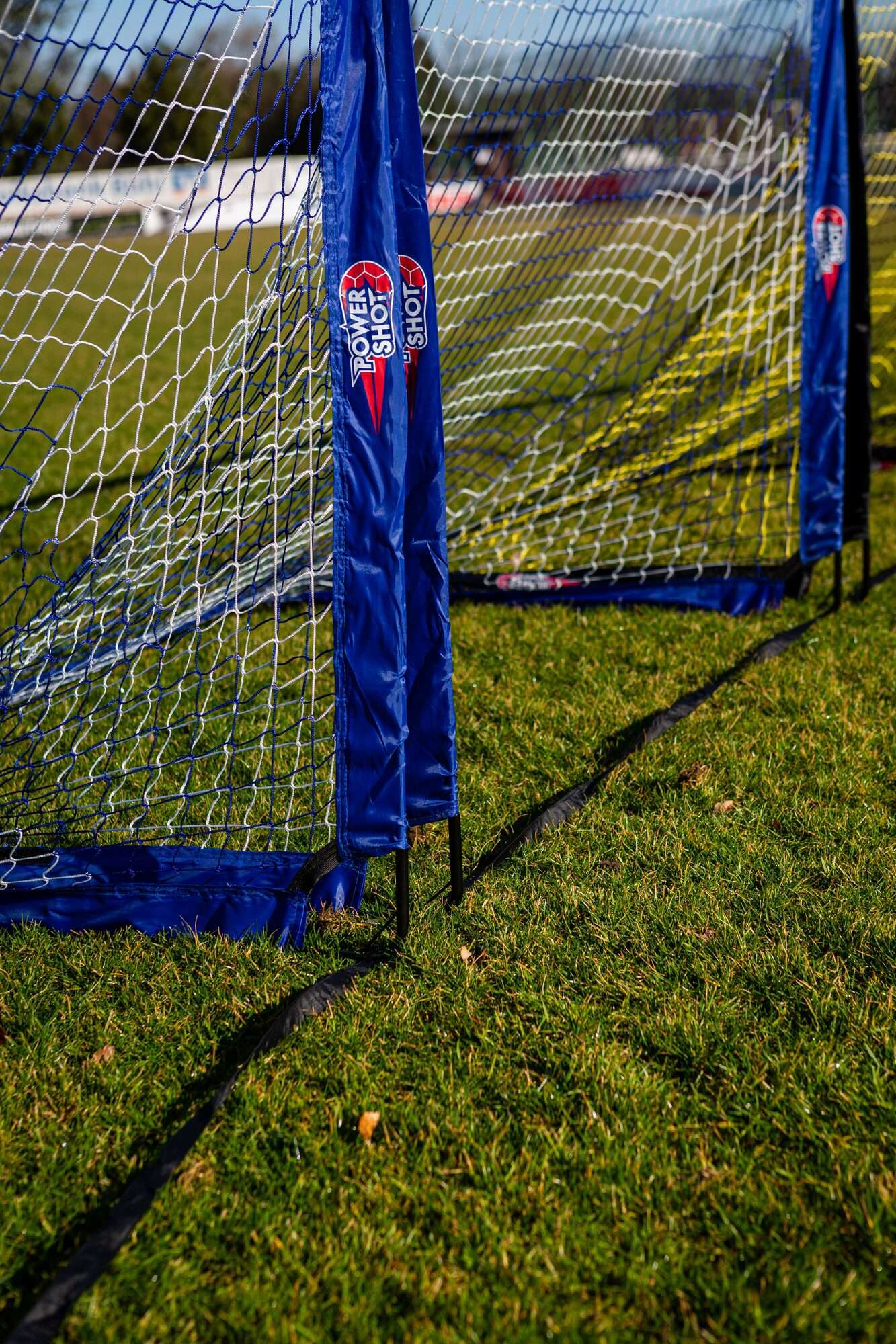 Image du produit : POWERSHOT® 2x Pop Up Goals 1,2x0,9m ( 4' x 3' ) blue/white