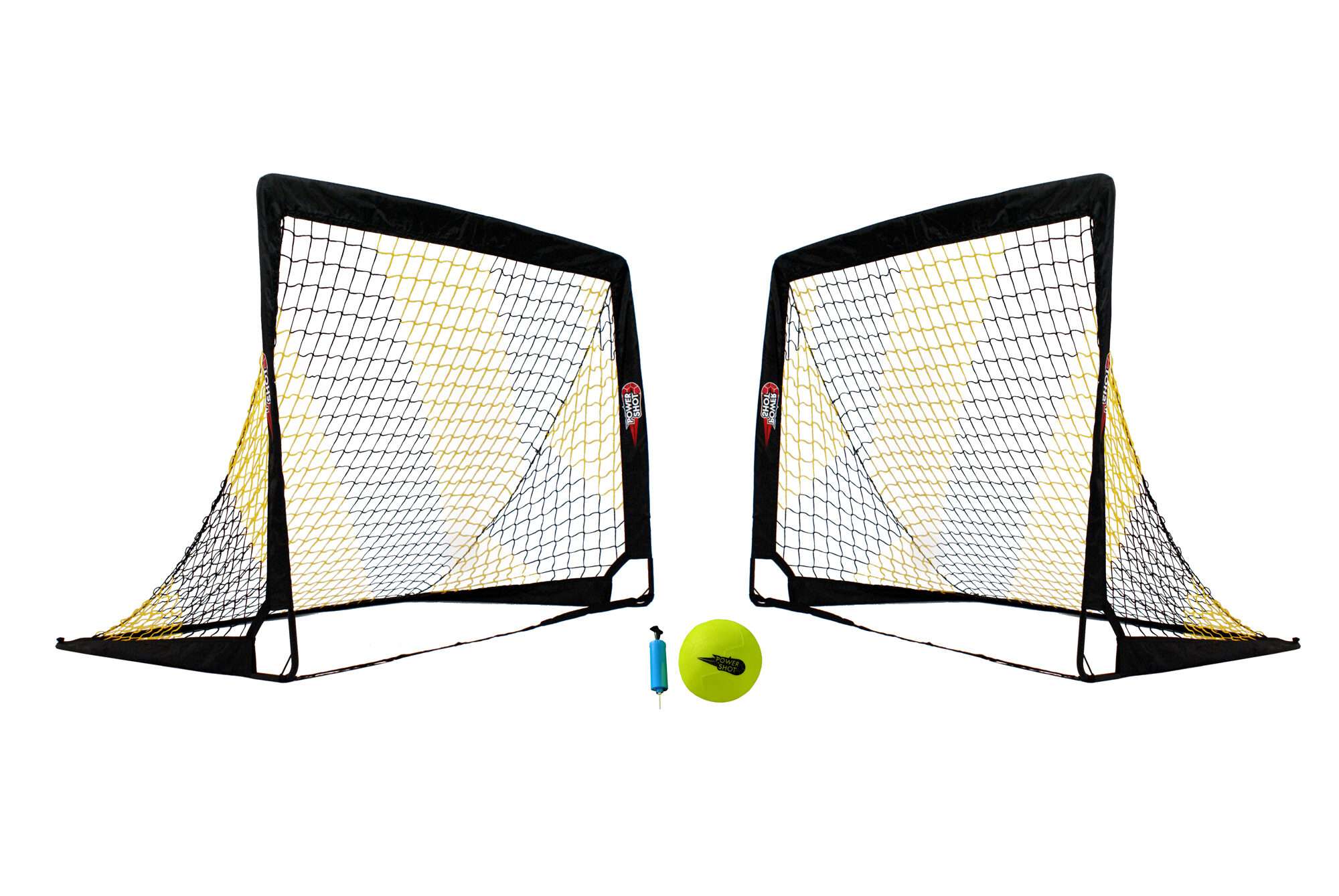 Image du produit : POWERSHOT® 2x Pop Up Goals 2,2x1,5m black/yellow