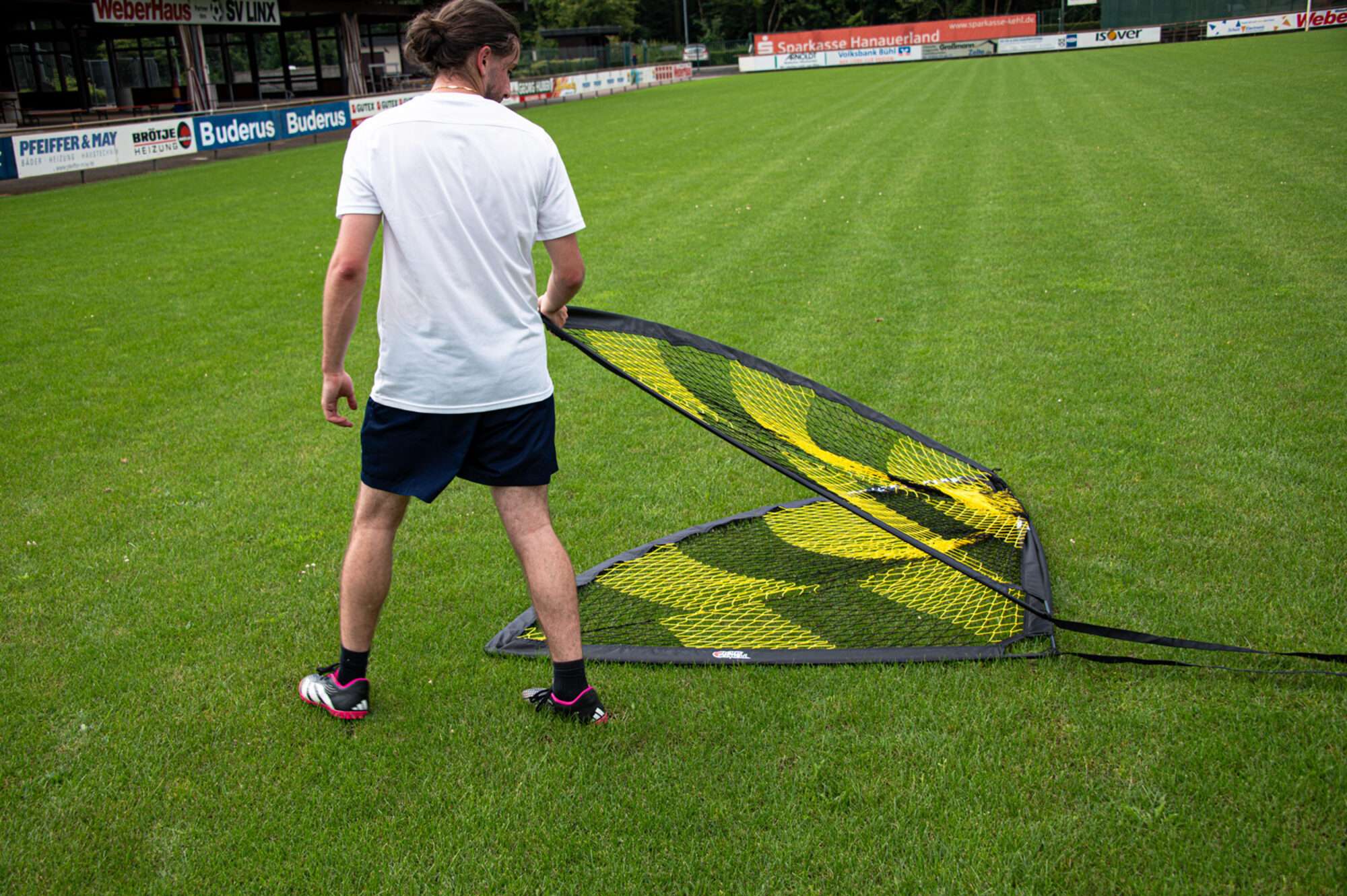 Image du produit : POWERSHOT® 2x Pop Up Goals 2,2x1,5m black/yellow