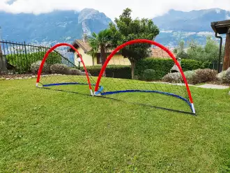 Pair of Garden football goal with a ball Netsportique
