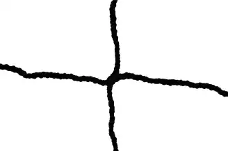 Football net 6x2.1m -3mm black