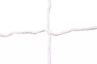 Football net 5.1 x 2,1 m - diameter: 4 mm - WHITE