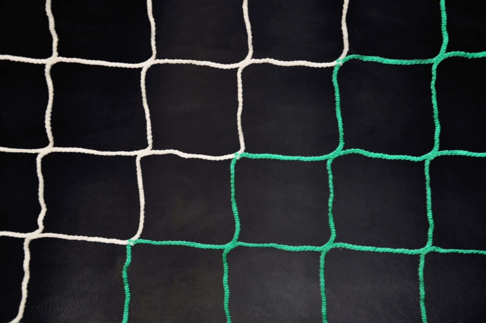 Image du produit : Stadium football net in two colours 4mm - White/Green (single)