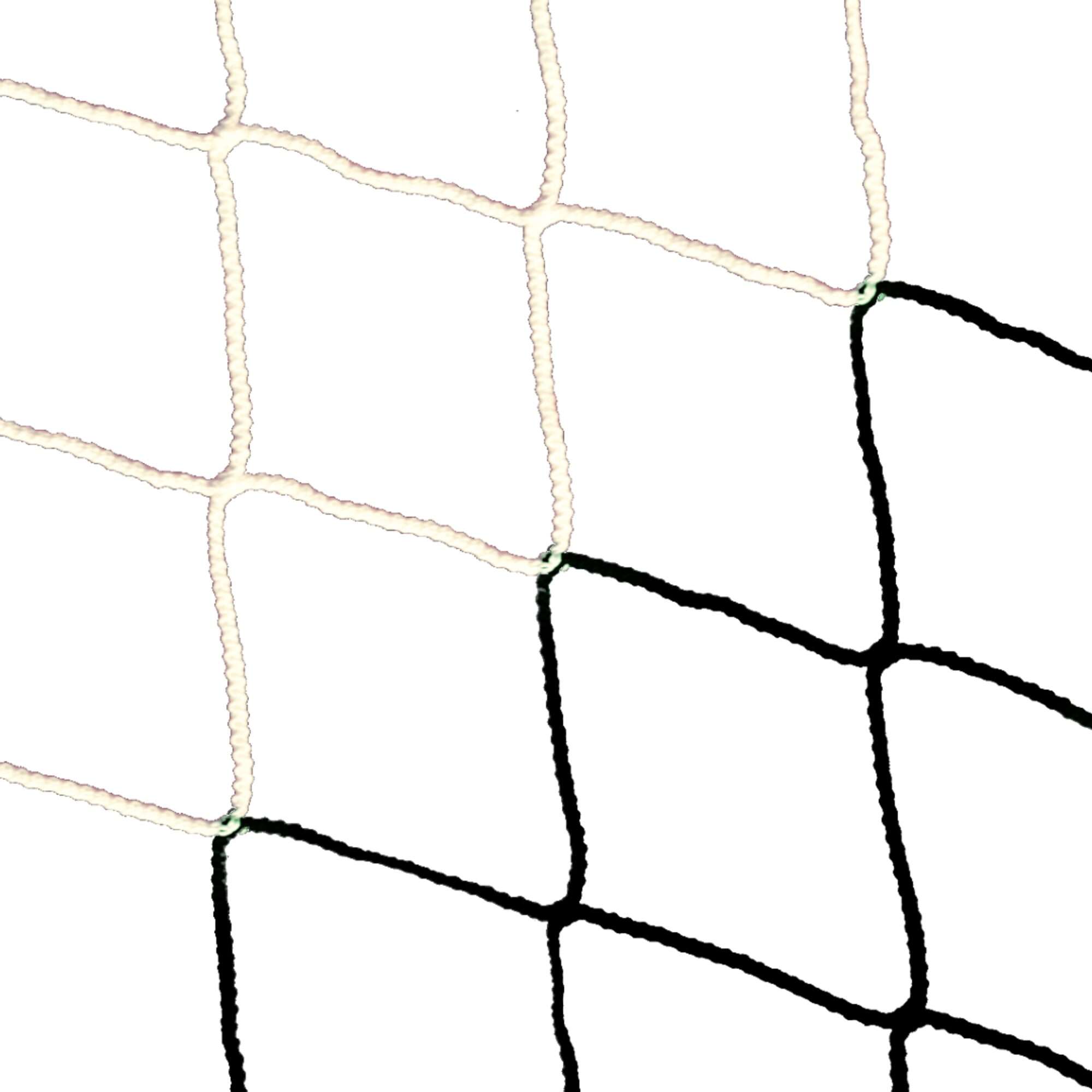 Image du produit : Stadium football net in two colours 4mm - White/Black(single)