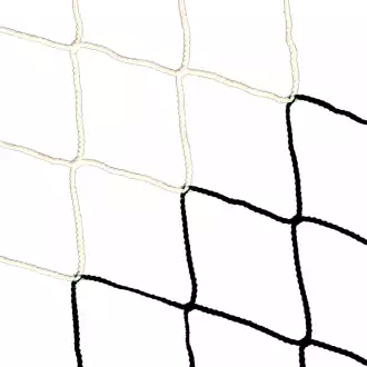 Stadium football net in two colours 4mm - White/Black(single)