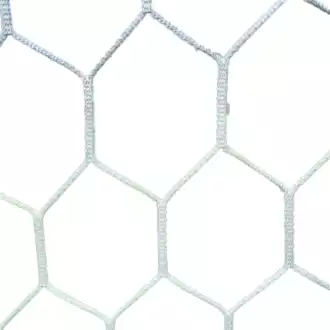 Stadium football net hexagonal 4mm - White (single)