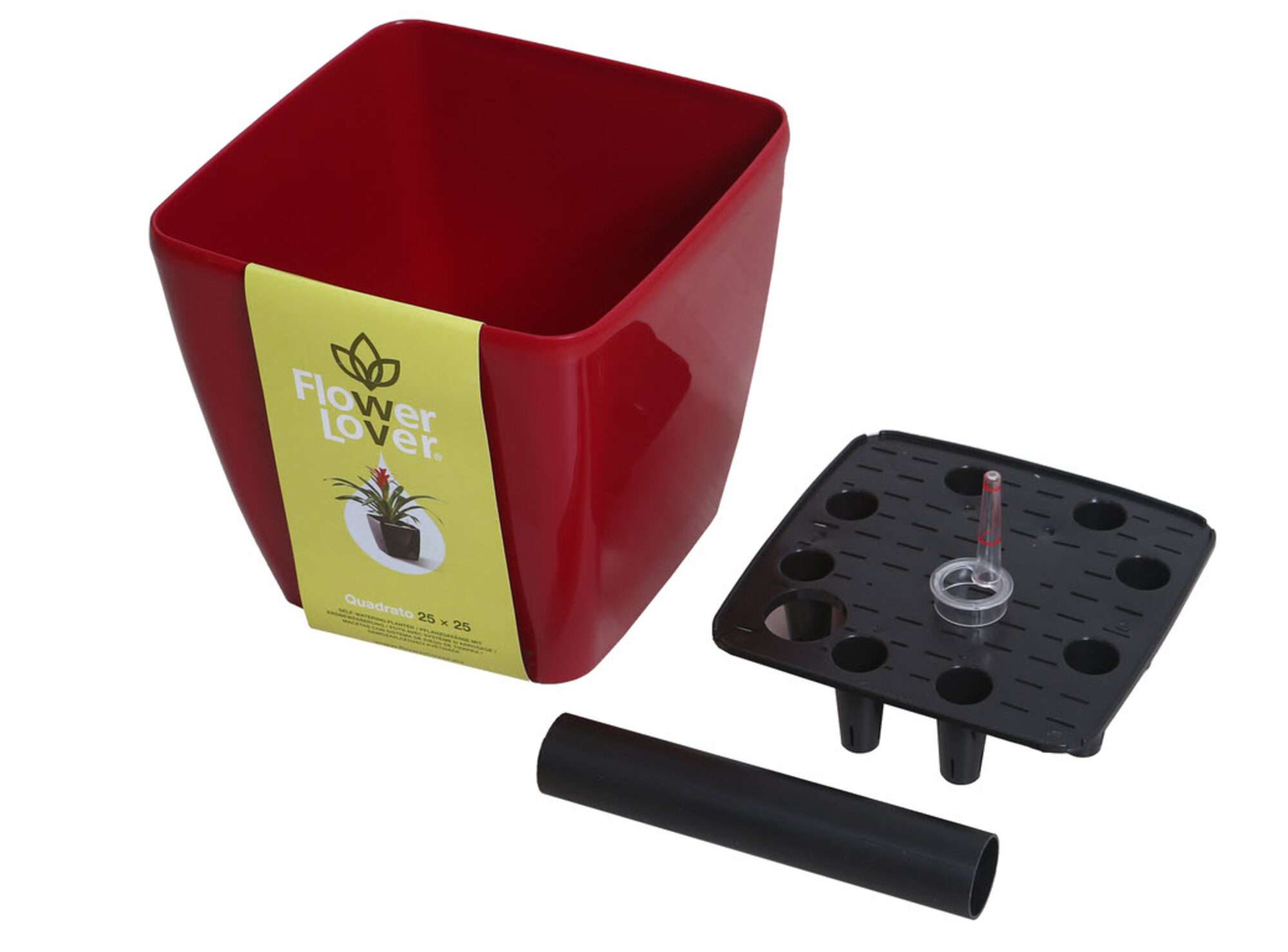 Image du produit : QUADRATO self-irrigating plant pot - 24cm x 24cm x 25cm