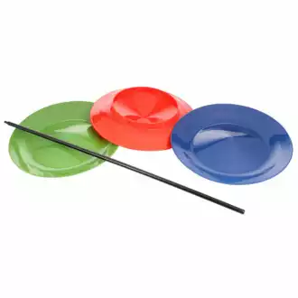 Juggling plate with stick