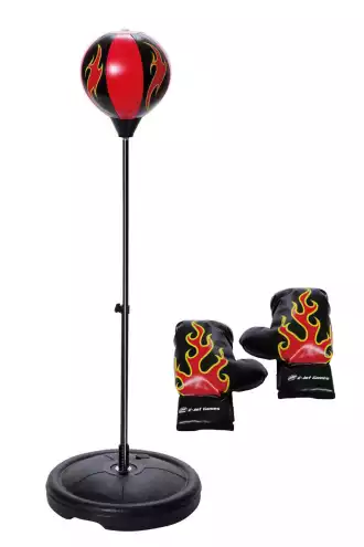 Stand-up punching bag with boxing gloves - Child