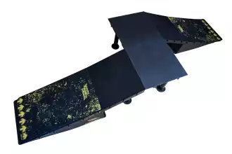 Set of modular skateboard ramps - 6 configurations