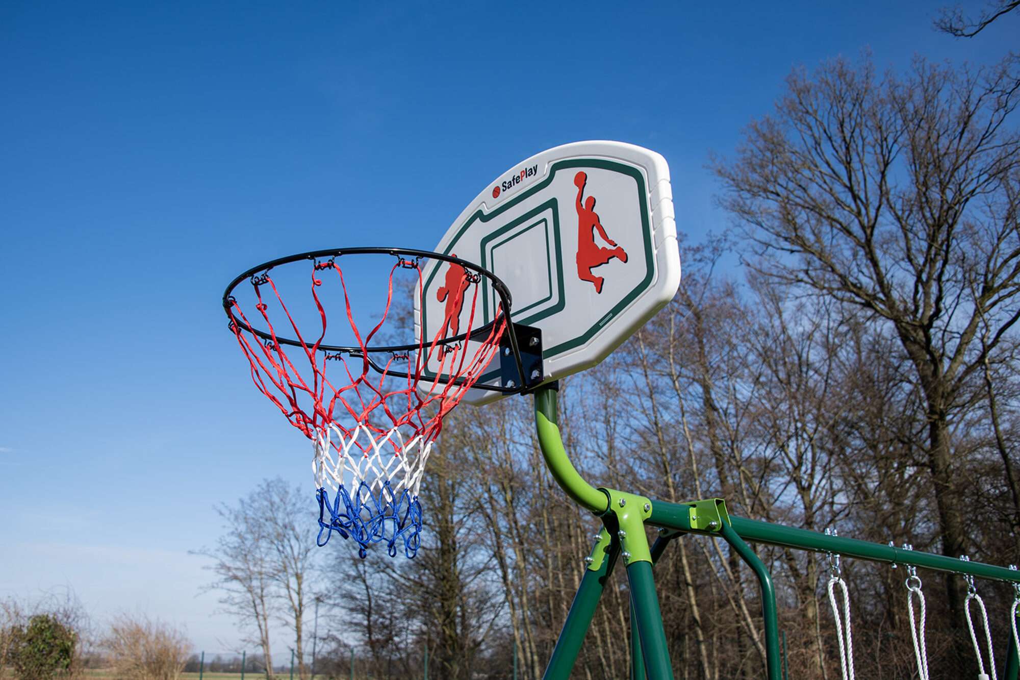 Image du produit : Three-gear swing with basketball hoop
