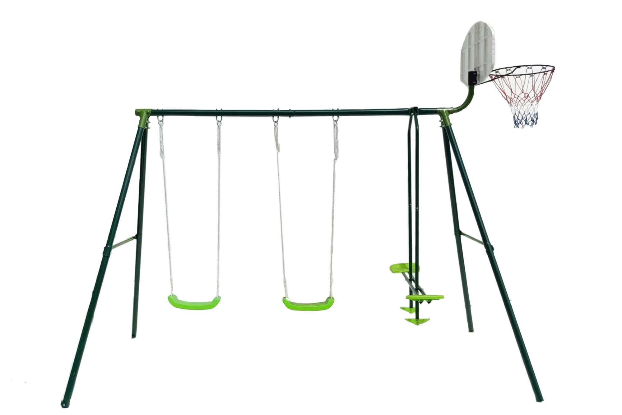 Image du produit : Three-gear swing with basketball hoop