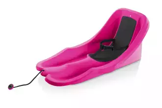 Baby sled with safety belt