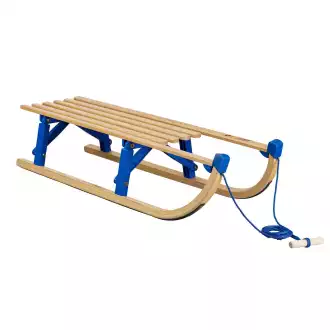Foldable wooden sled