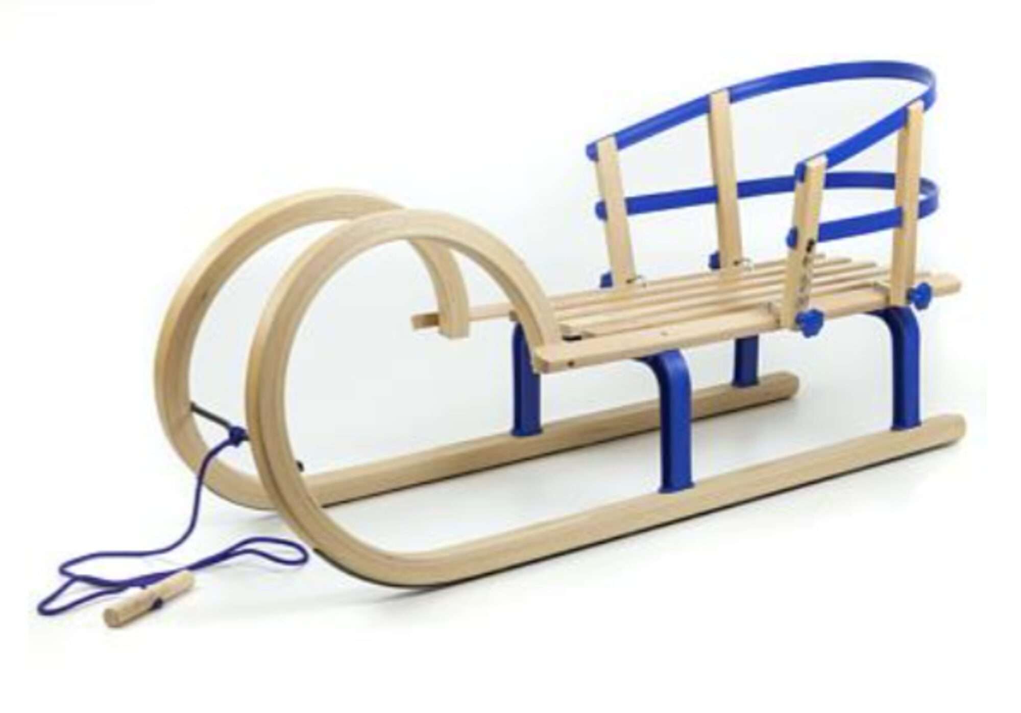 Image du produit : Foldable wooden sledge with seat - 110cm