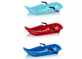 Children's sled with RED brakes