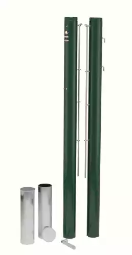 Image du produit : CARRINGTON® Round Tennis Posts - Aluminium with Ground Sockets