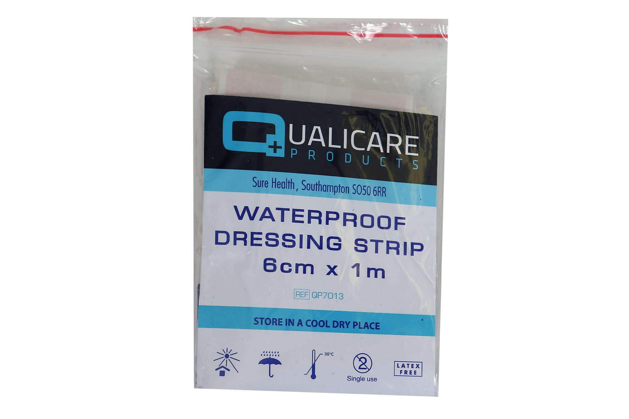 Image du produit : 12 Cut-out water-resistant dressing strips