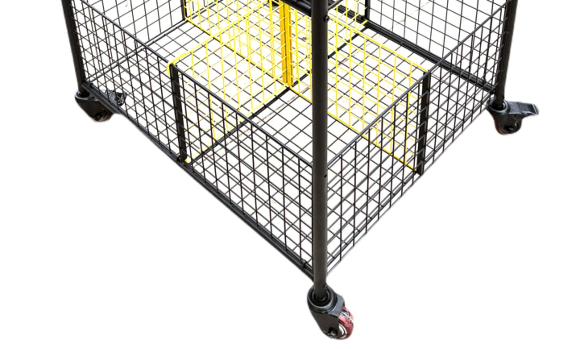 Image du produit : Storage cart with castors and sections, 840 x 700 x 1200 mm