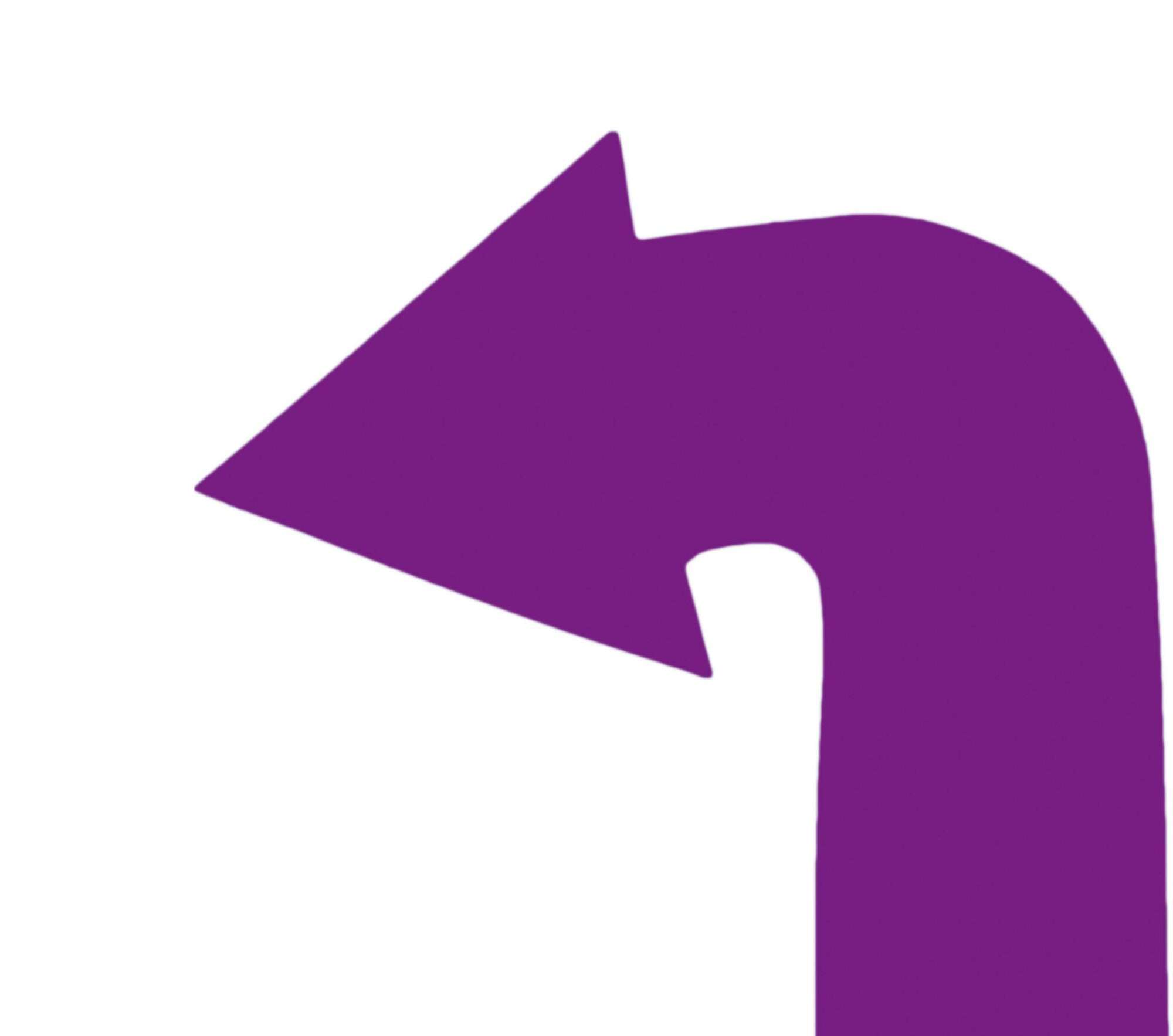 Image du produit : Set of 4 curved arrow floor markers