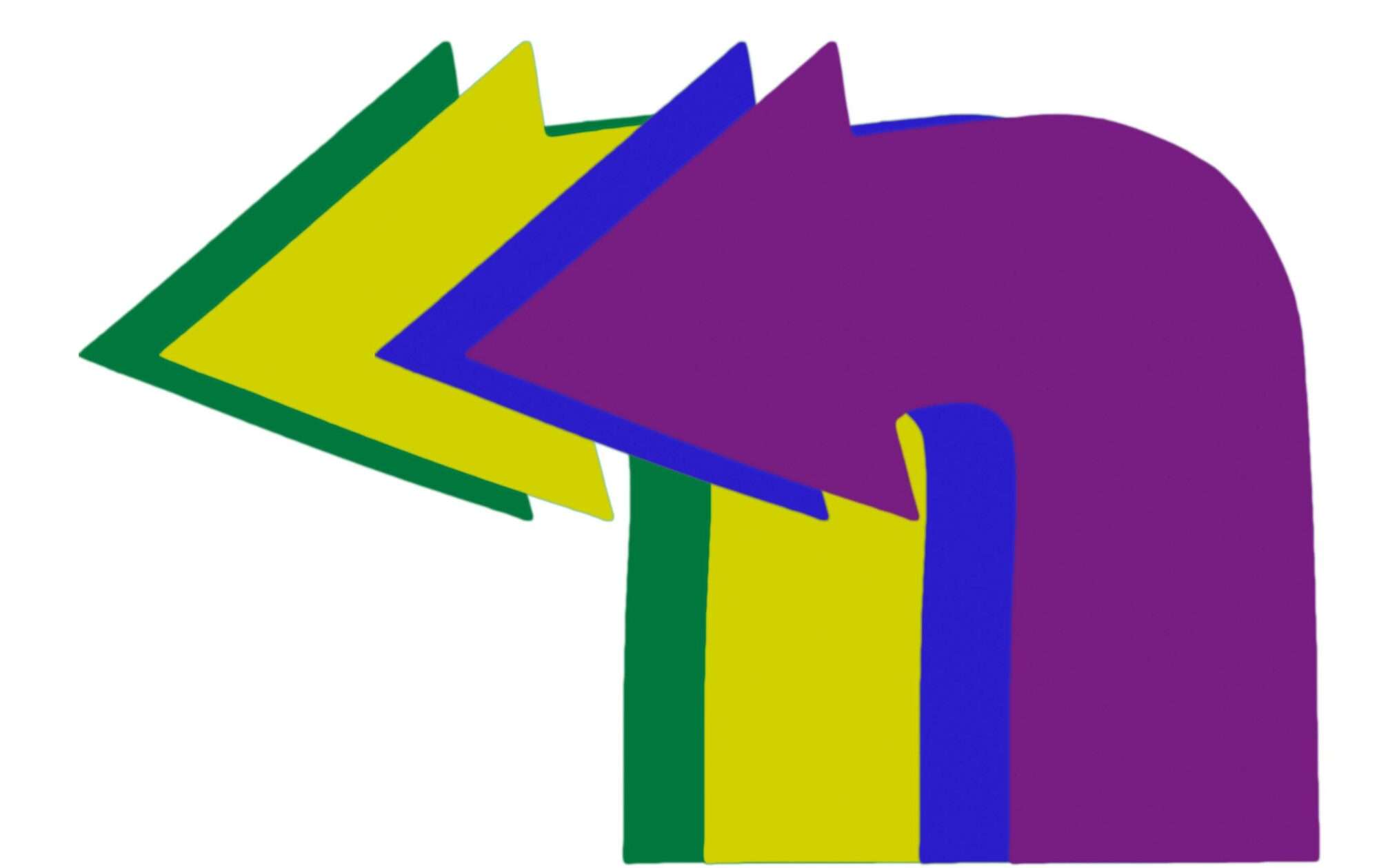 Image du produit : Set of 4 curved arrow floor markers