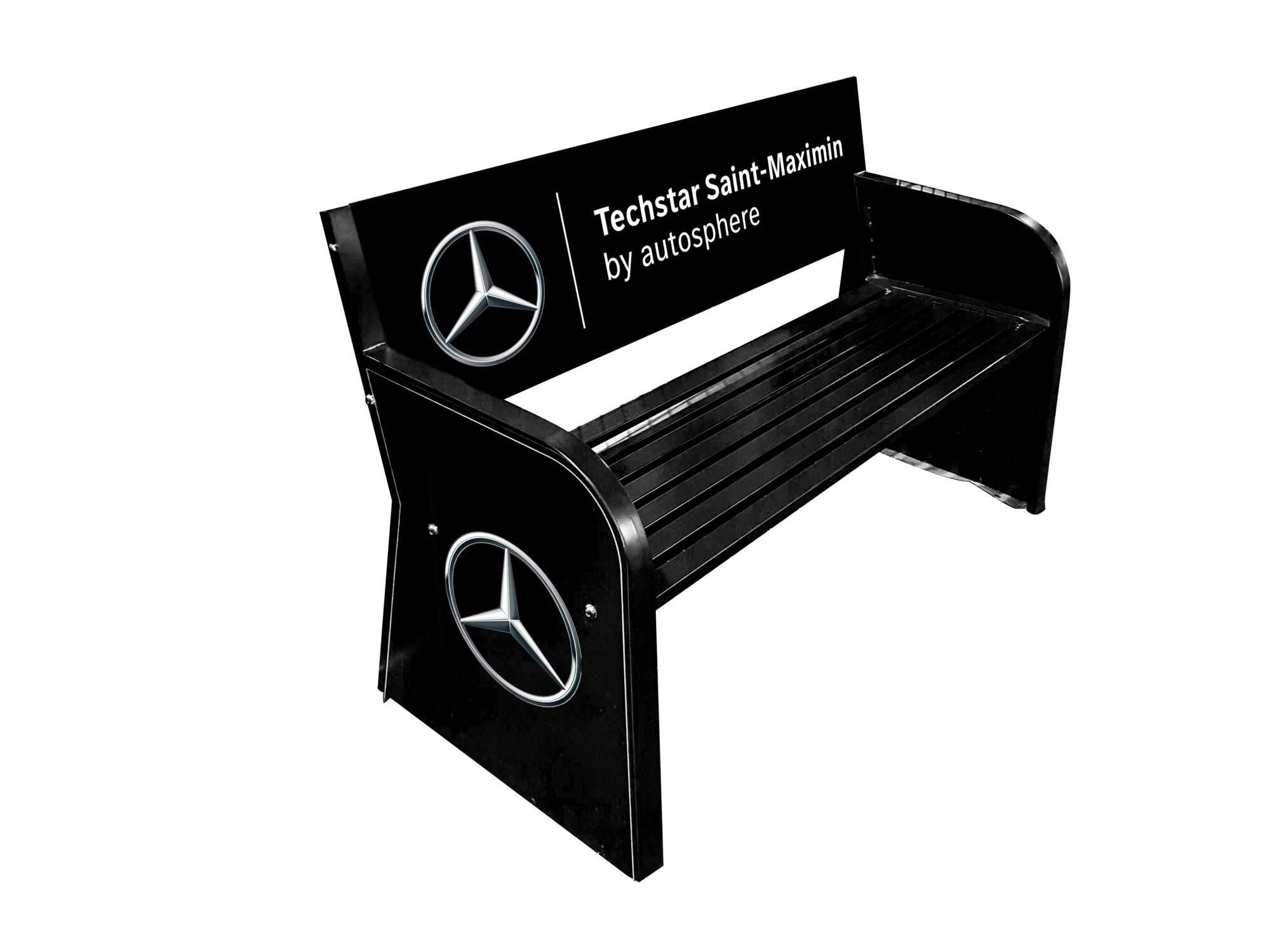 Image du produit : Advertising Tennis Court Bench - Steel - Black
