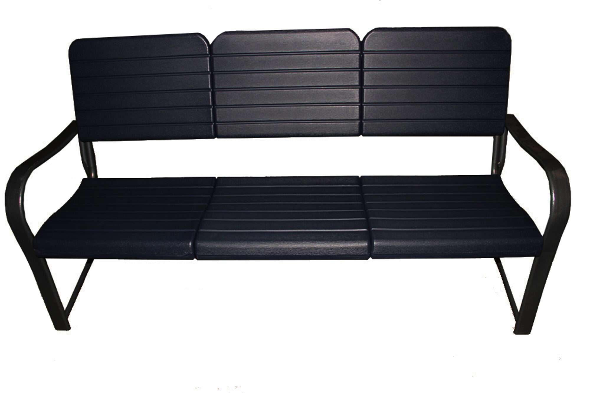 Image du produit : Plastic reinforced with steel indoor outdoor bench 3-man