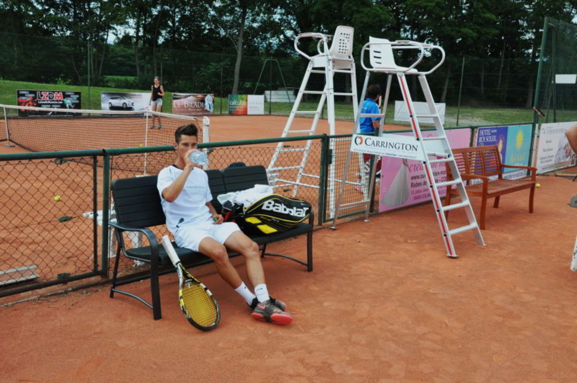 Image du produit : Plastic reinforced with steel indoor outdoor bench 3-man