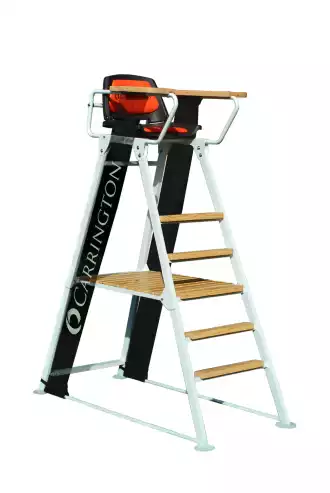 Competition Umpire chair in aluminium - white