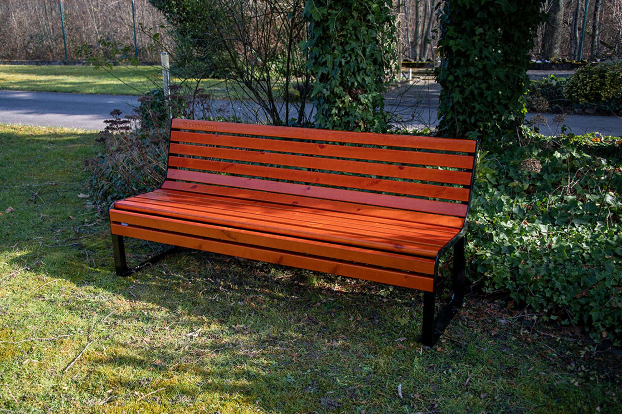 Image du produit : Premium wooden tennis bench with backrest - 180 cm