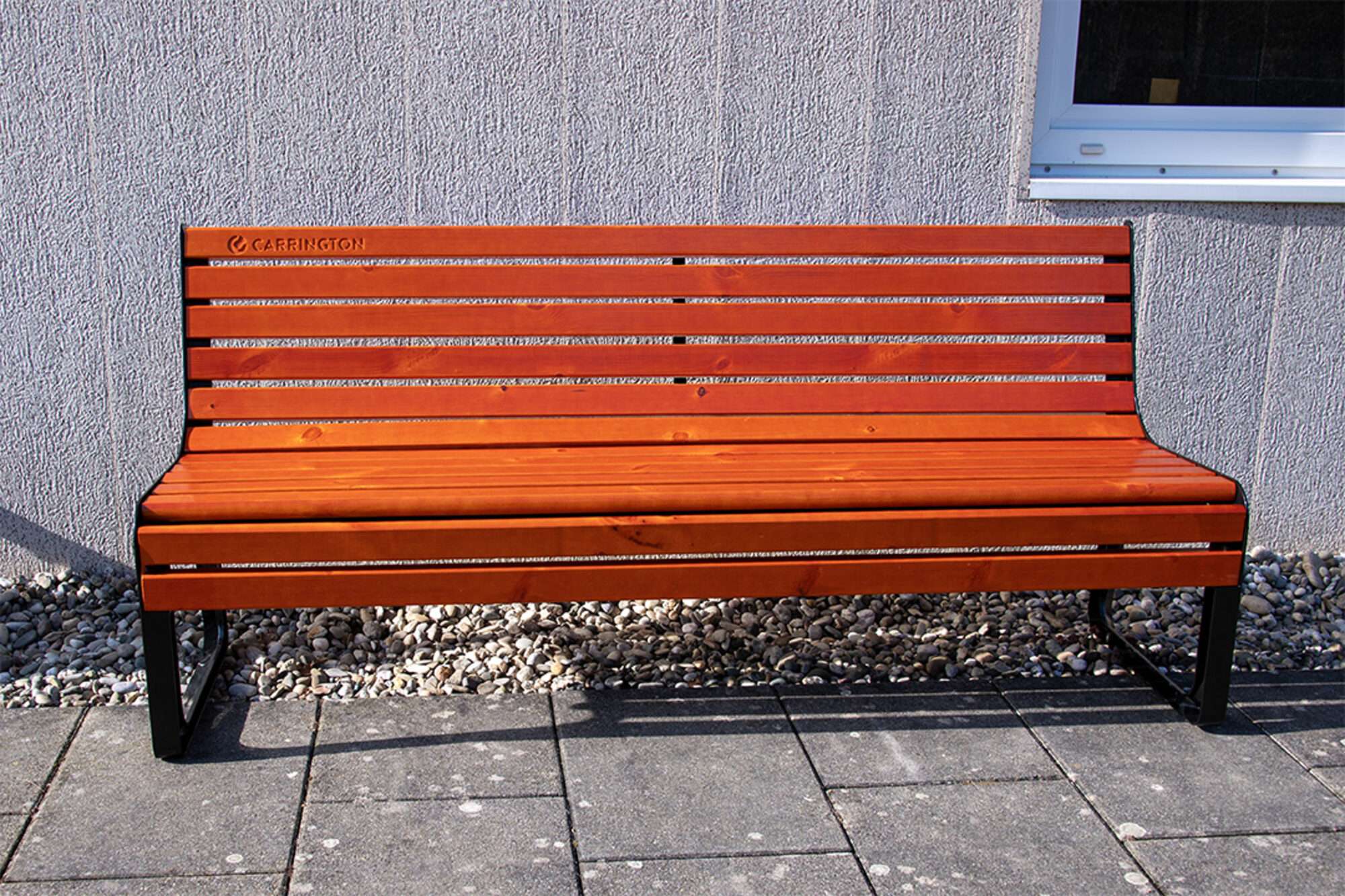 Image du produit : Premium wooden tennis bench with backrest - 180 cm