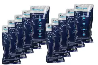 Pack of 10 instant cold packs 27x13 cm