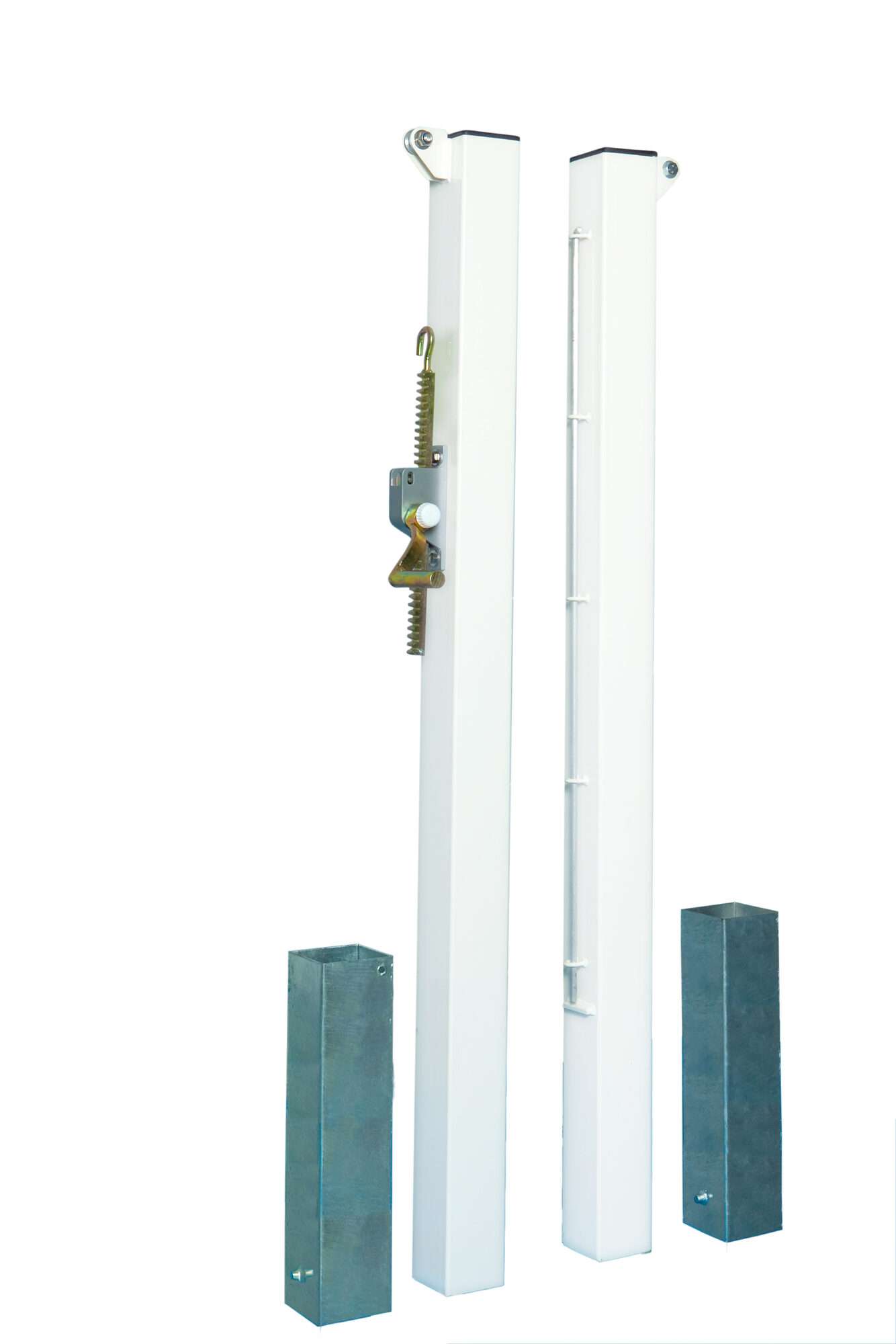 Image du produit : Square tennis posts with sockets- steel