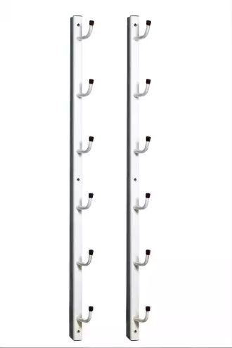 Wall-mounted Volleyball Post Storage Unit