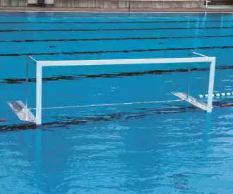 Folding floating water polo goals (a pair)